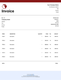 Standard Invoice