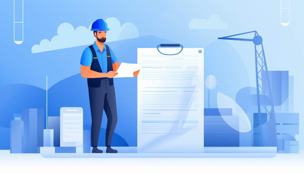 General contractor calculating markup on invoice