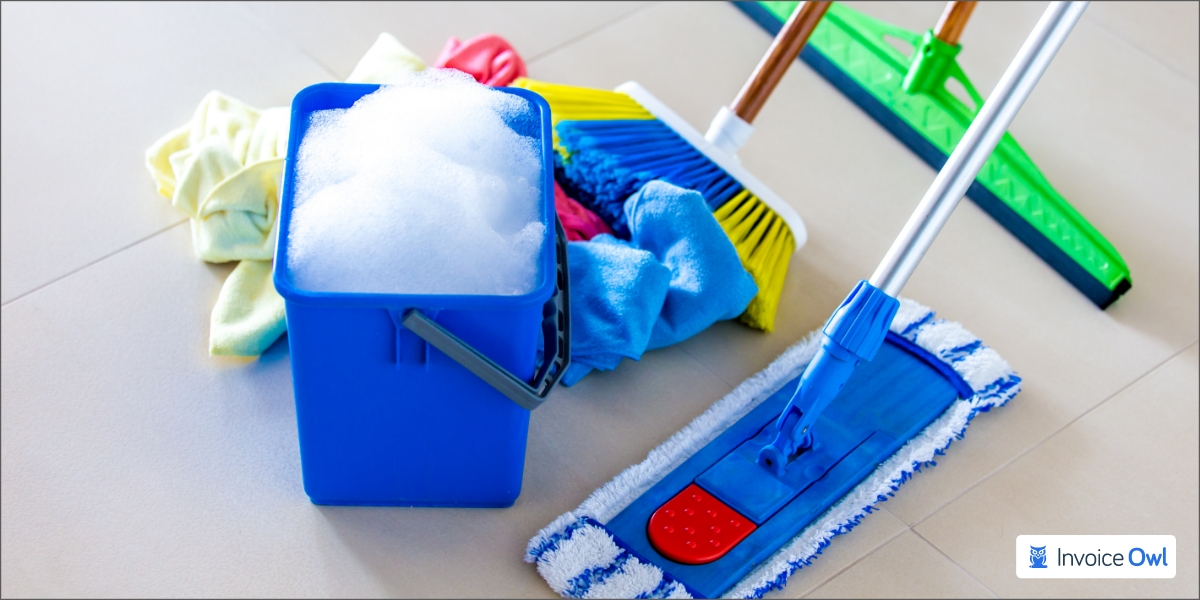 Essential cleaning equipment and supplies for a cleaning business