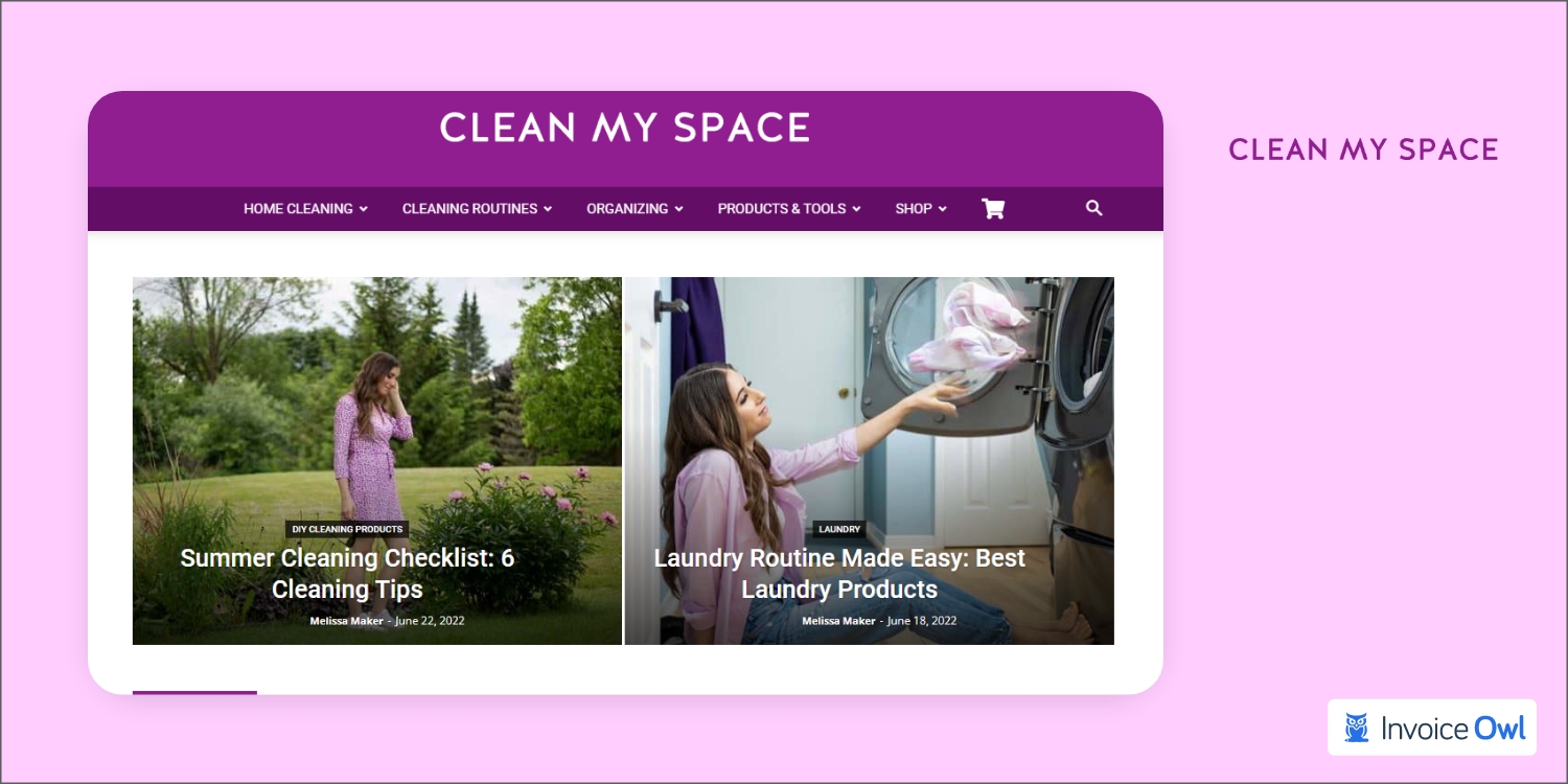 Clean My Space commercial cleaning website