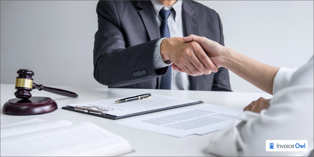 Meeting with lawn care client in person