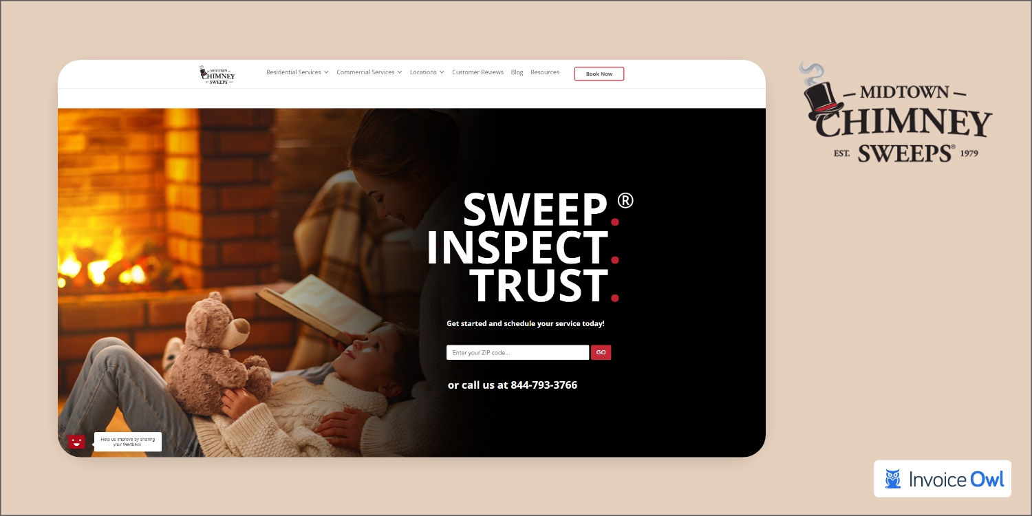 Midtown Chimney Sweeps website