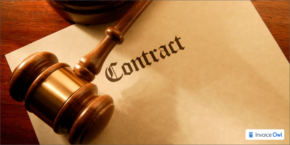 Construction contract signing between contractor and client