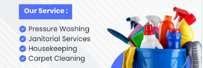 Cleaning services list displayed on a flyer