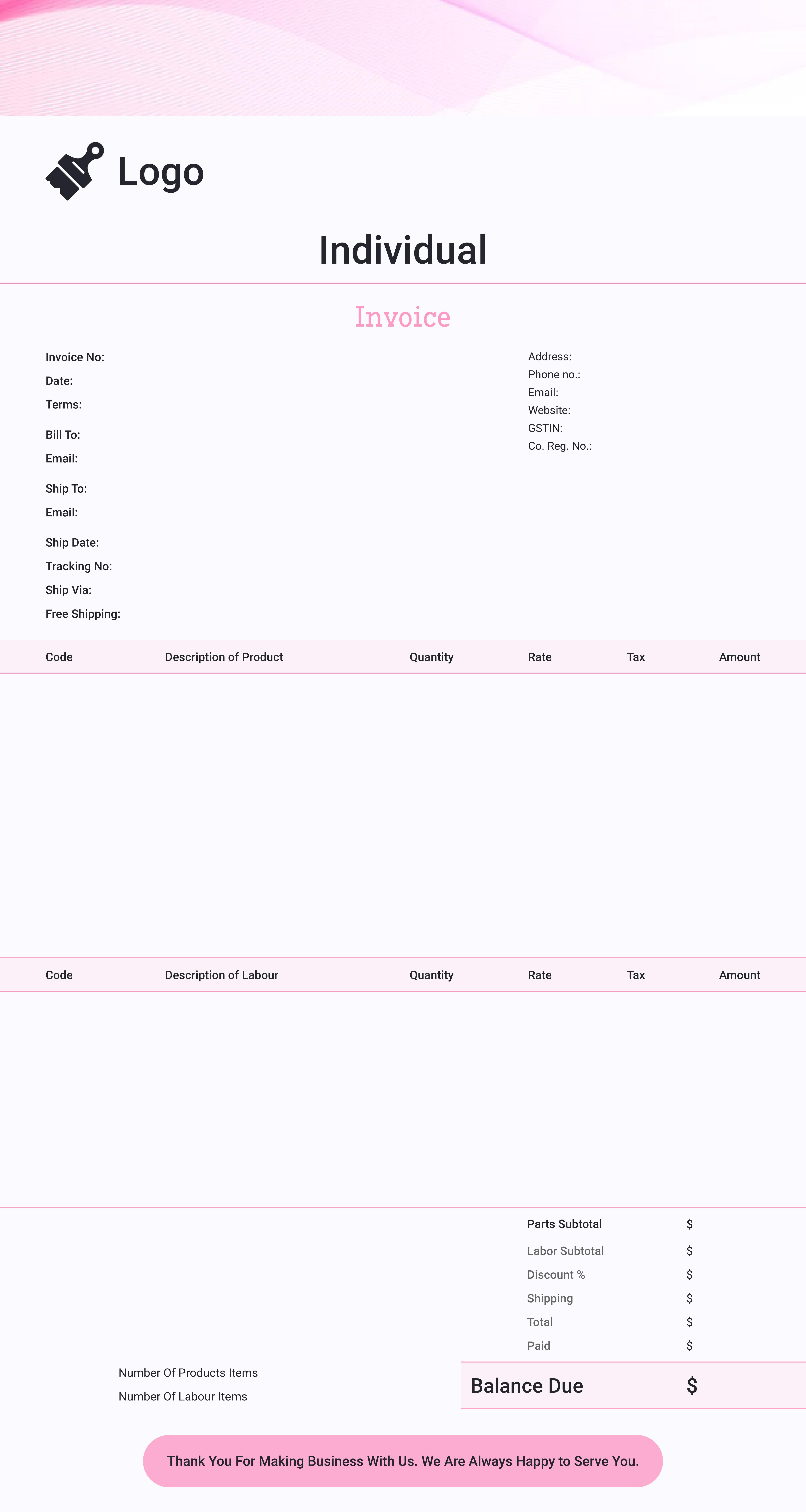 Download Ms Excel Invoice Template Invoiceowl