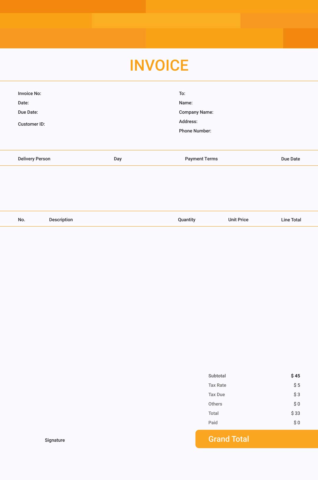 Download Free Printable Invoice Templates In Pdf Invoiceowl