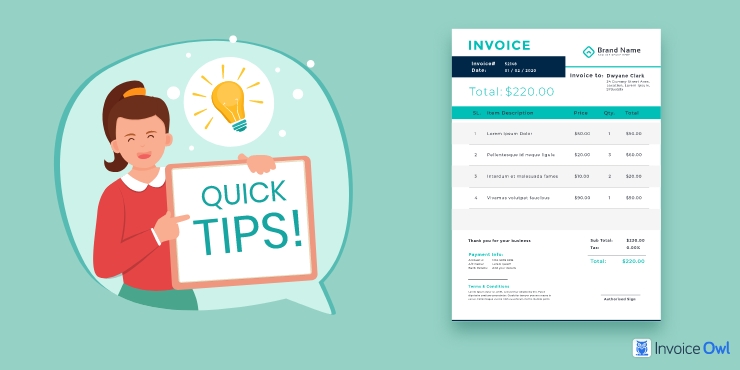 Download Simple Invoice Template To Download PNG