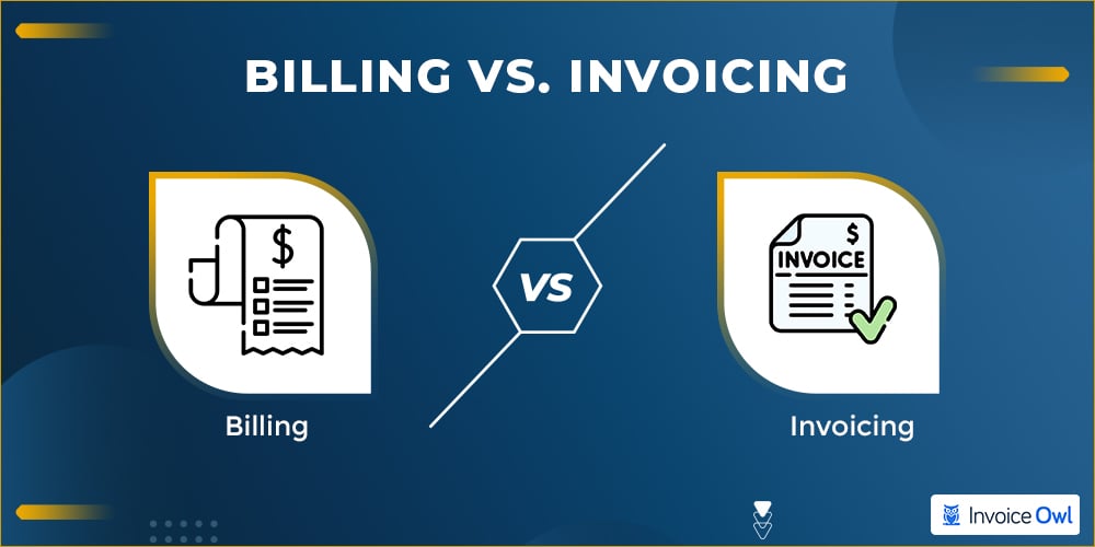 Difference between an invoice and a bill