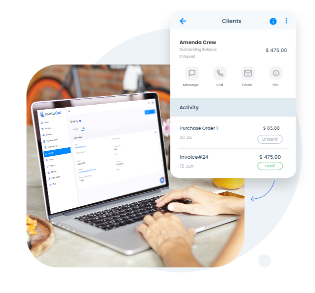 Client invoicing software for business