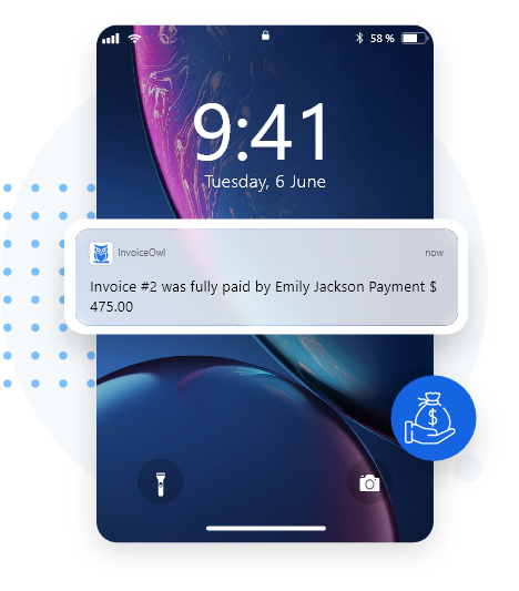 Get notified when you’re paid