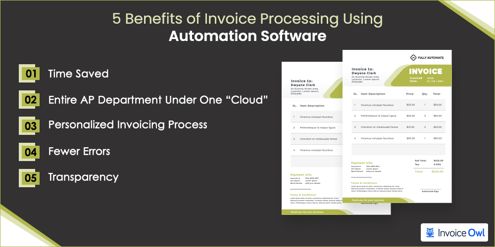 Benefits of invoice processing using automation software