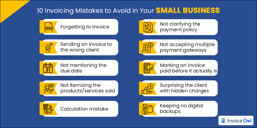 Invoicing mistakes