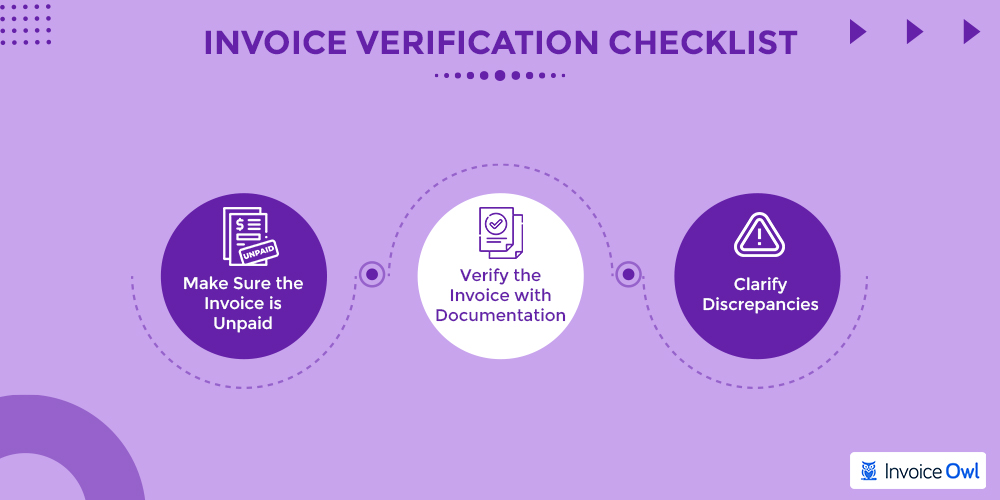 Fatura lista de verificação