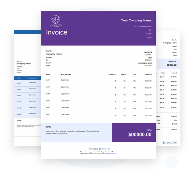 How to create attorney invoice template