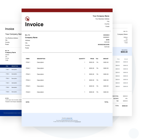 How to create painting invoice template
