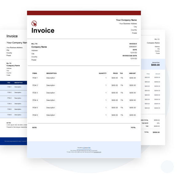 How to create painting invoice template