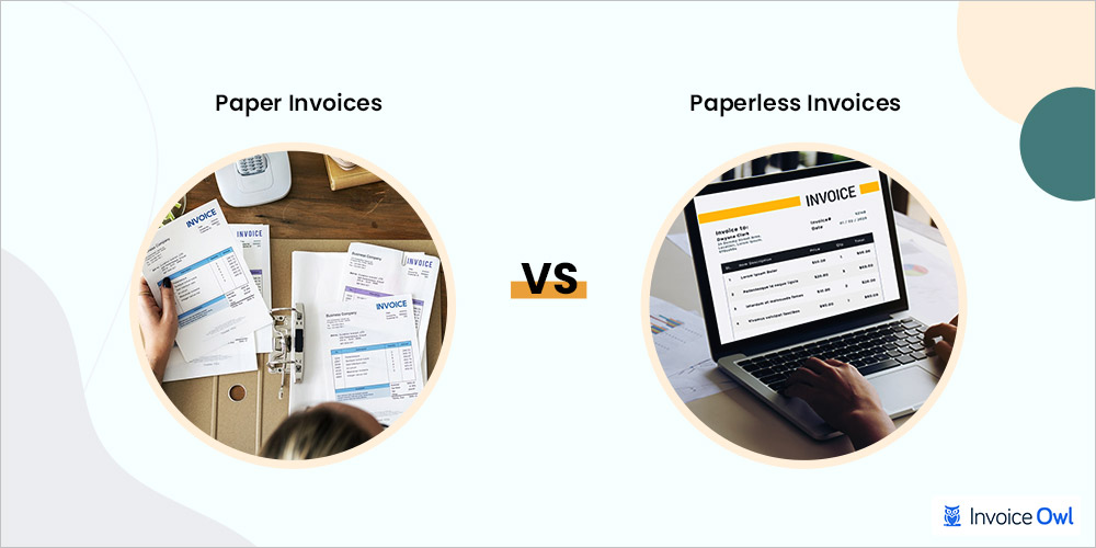 Paper invoices vs paperless invoices