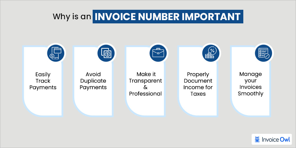 Importance of an invoice number