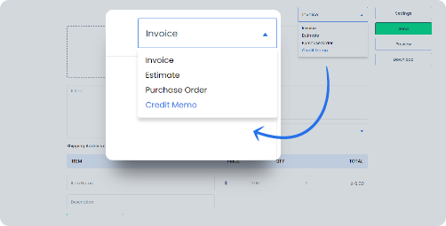 Select the document you want to create
