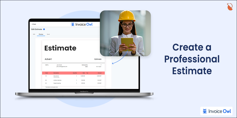 create professional estimate