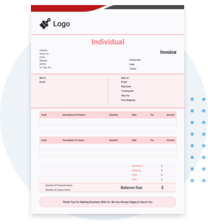Download eye-catching invoice template for free