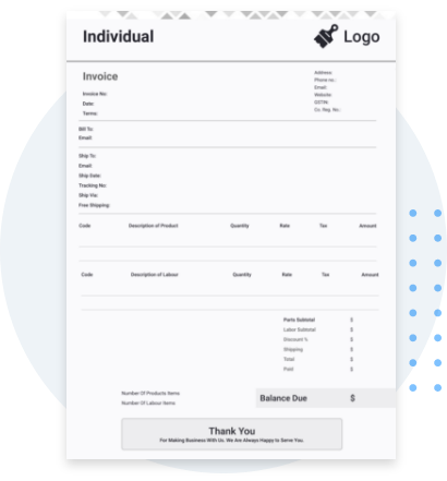 Download PDF invoice template for small business