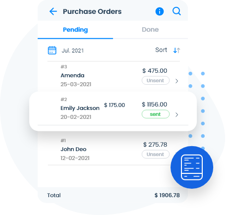 Track your business expenses by recording purchase order