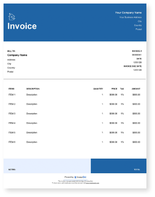 Download window cleaning invoice template