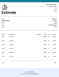 Download free house cleaning estimate template