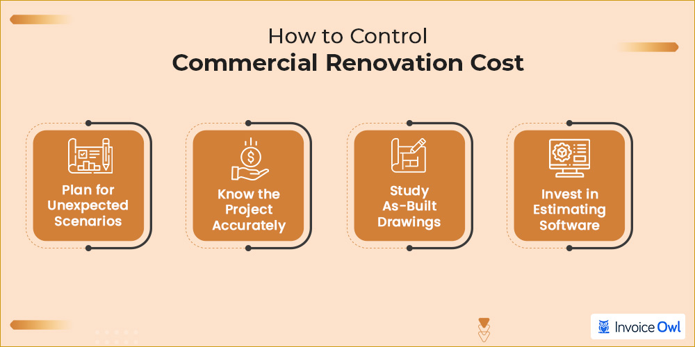 how to control commercial renovation cost: renovation cost per square foot