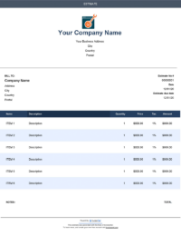 Download washer and dryer repair estimate template