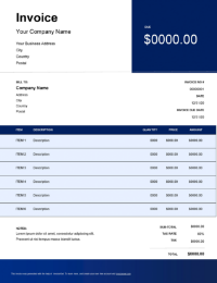 consulting business invoice template