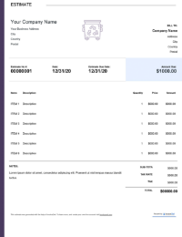 Download E-waste disposal estimate template