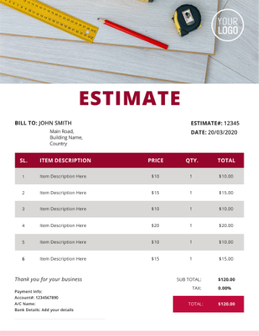   Create free flooring estimate with InvoiceOwl