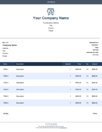 Download furniture removal estimate template