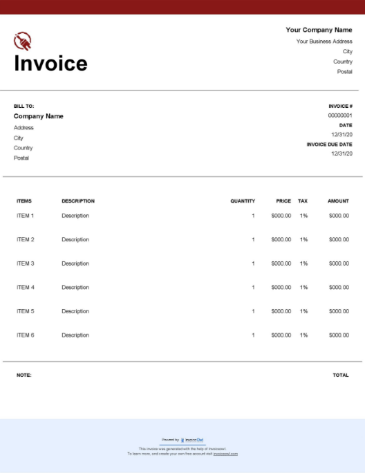 download invoice template for professionals invoiceowl