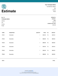  Download free pest control estimate template