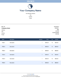 Download prepayment modern invoice template