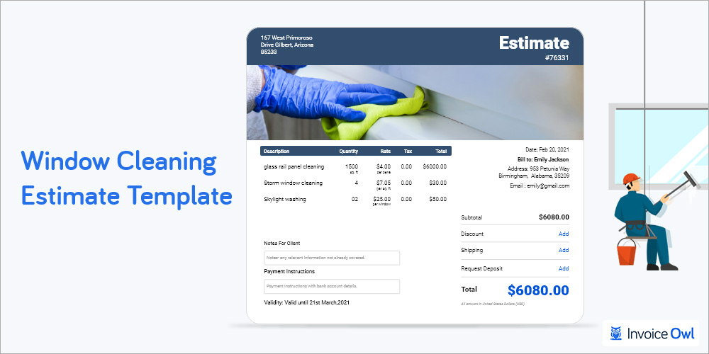 Window Cleaning Estimate Template