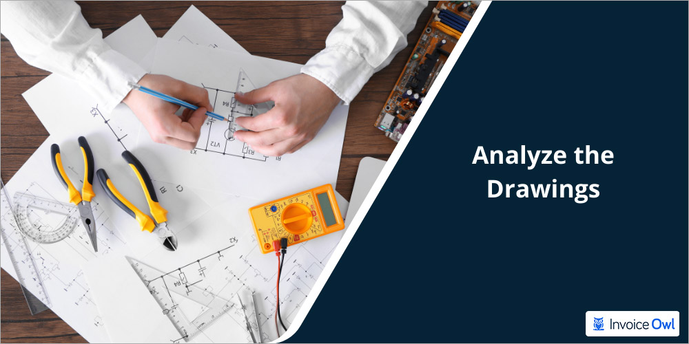 analyze the drawings for electronic estimate