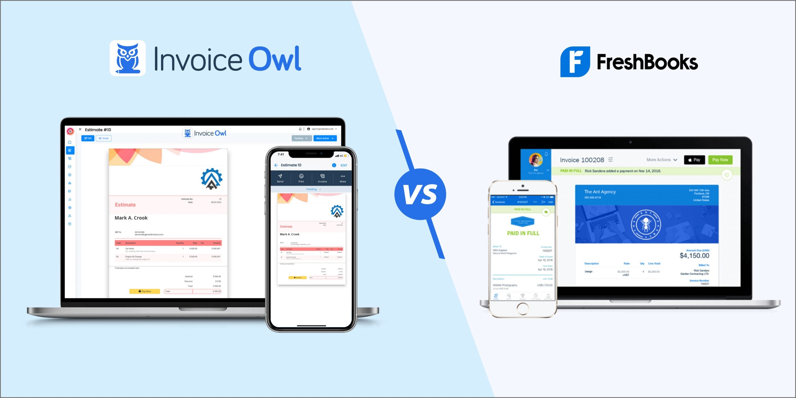 InvoiceOwl vs freshbooks