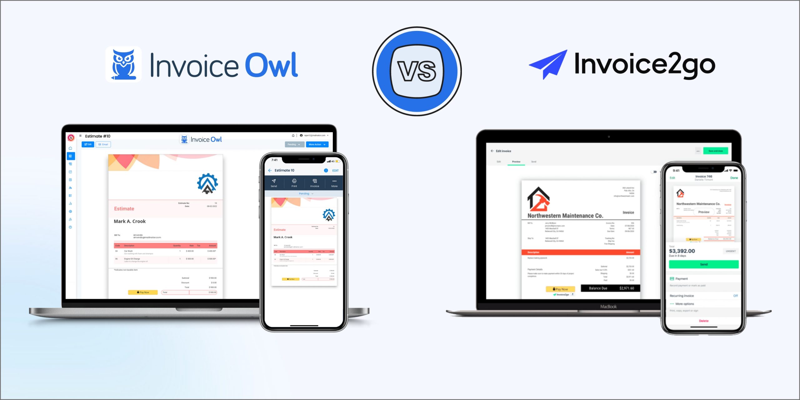 InvoiceOwl vs invoice2go