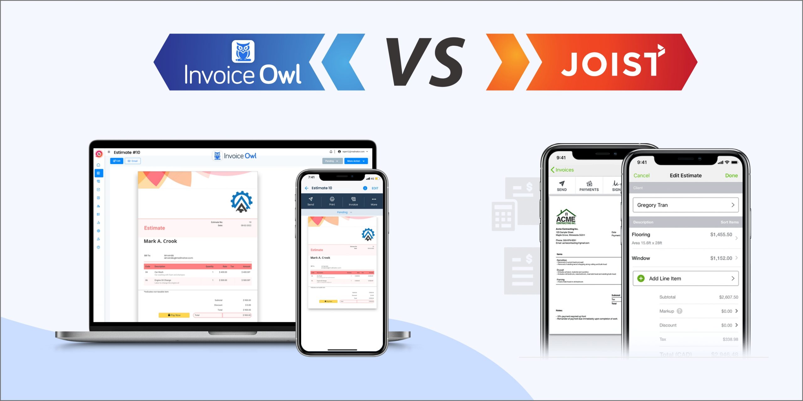 InvoiceOwl vs joist