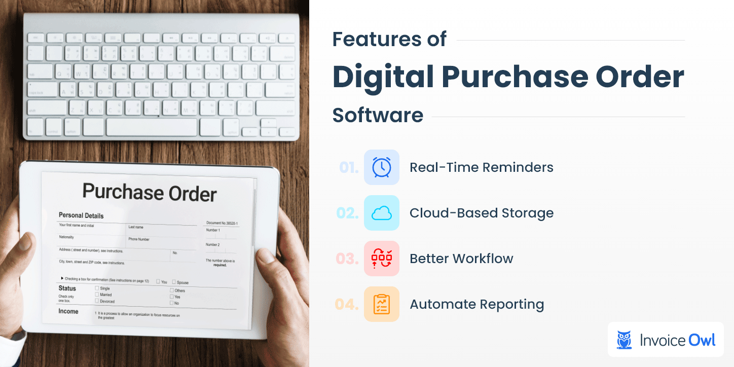 digital purchase order software features