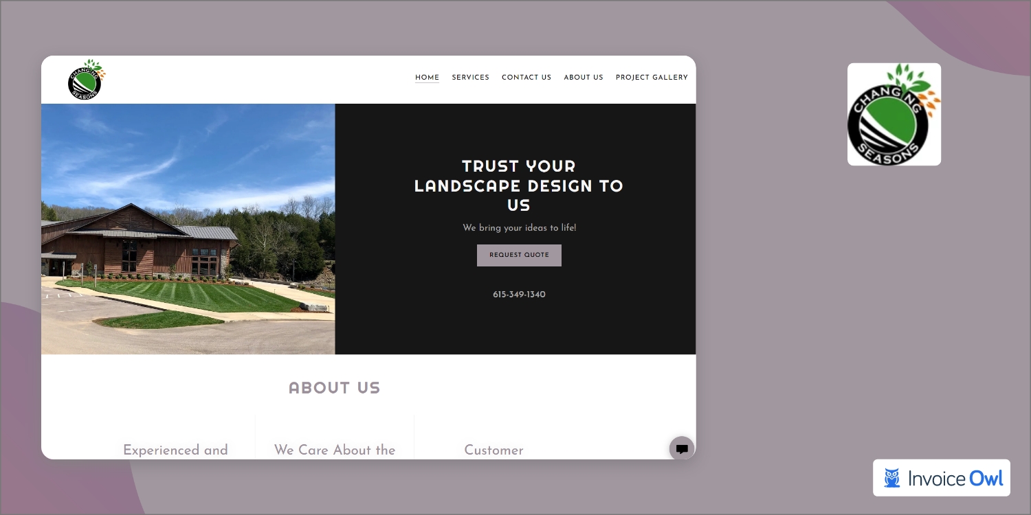 landscaping websites design