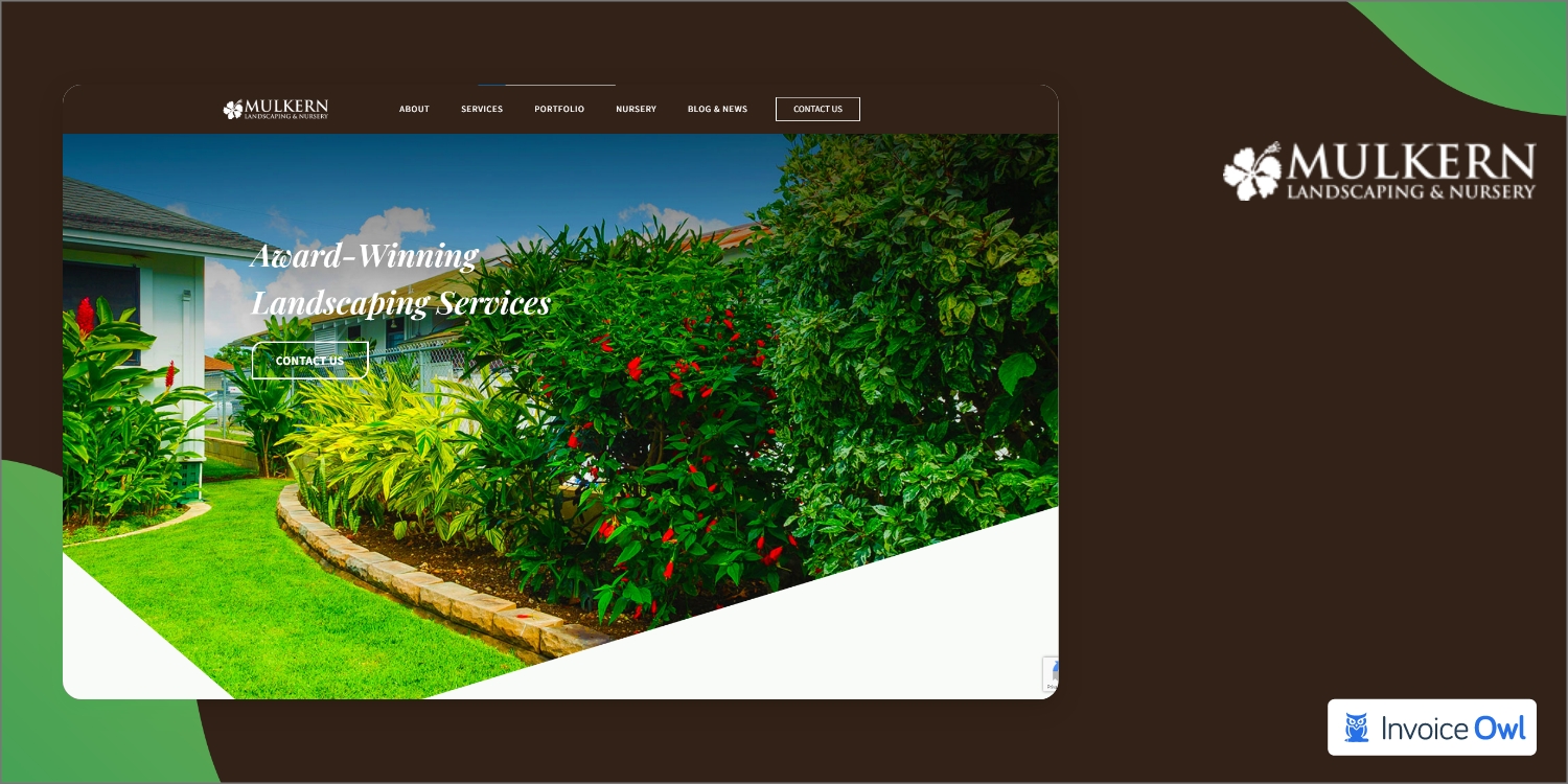 landscape website example