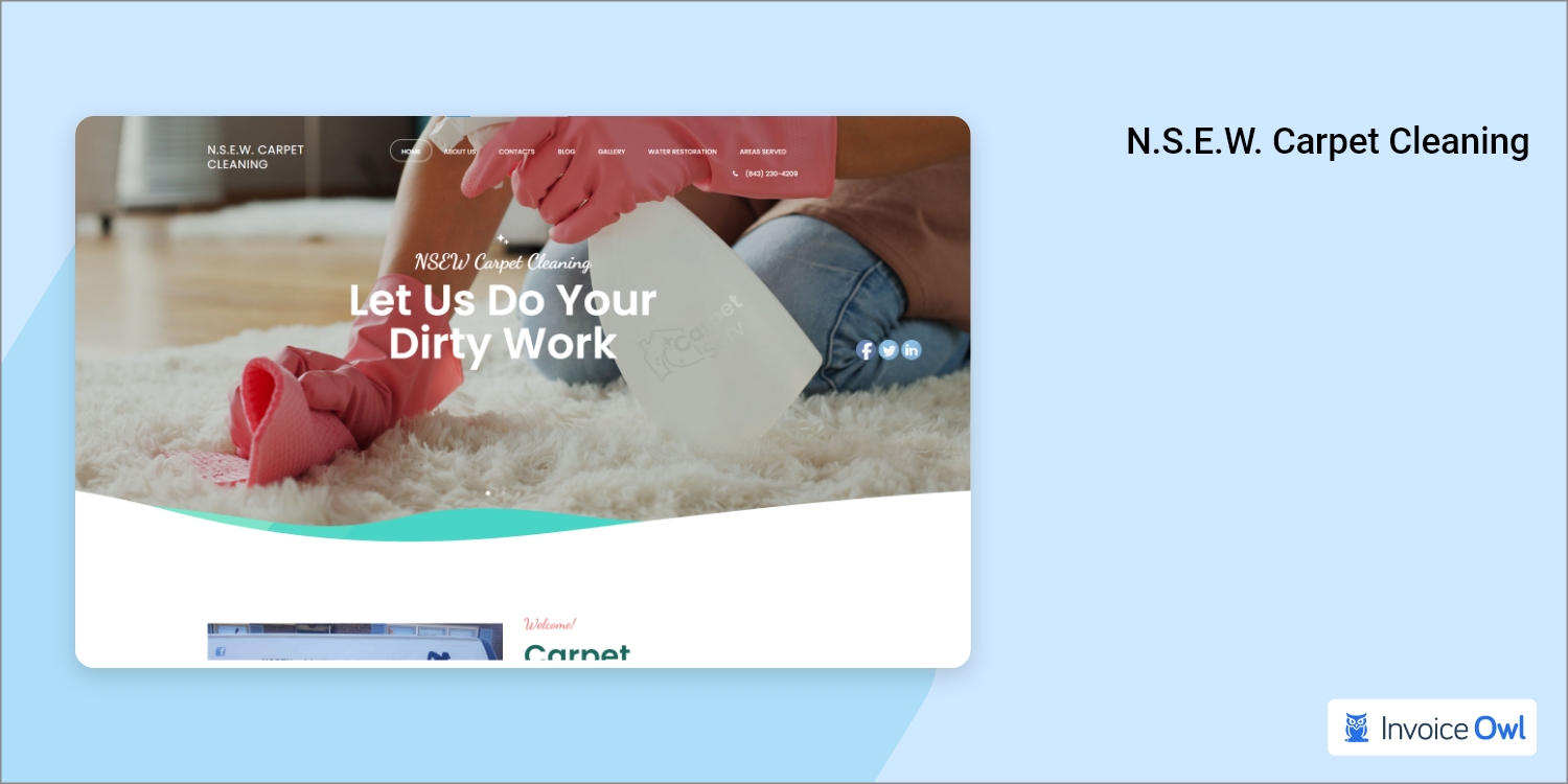 carpet cleaning website template