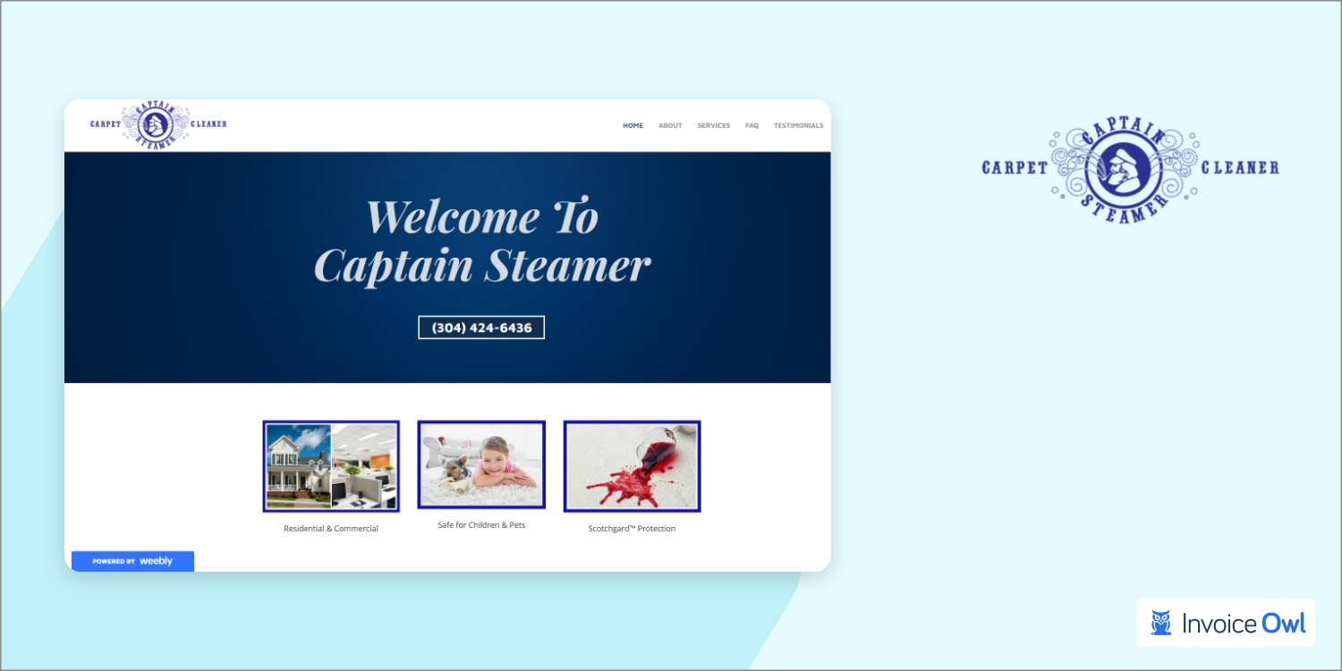 carpet cleaning website template