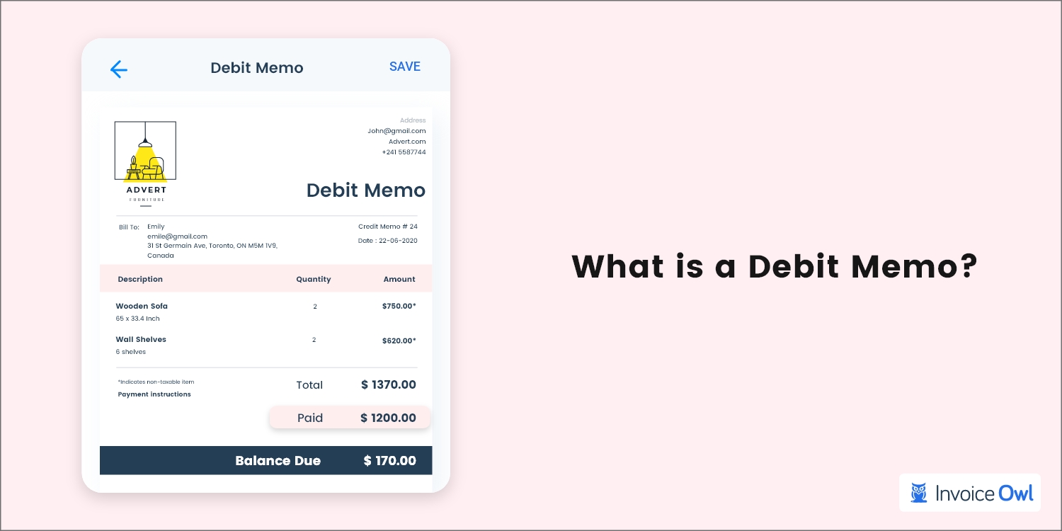 What is a Debit Memo