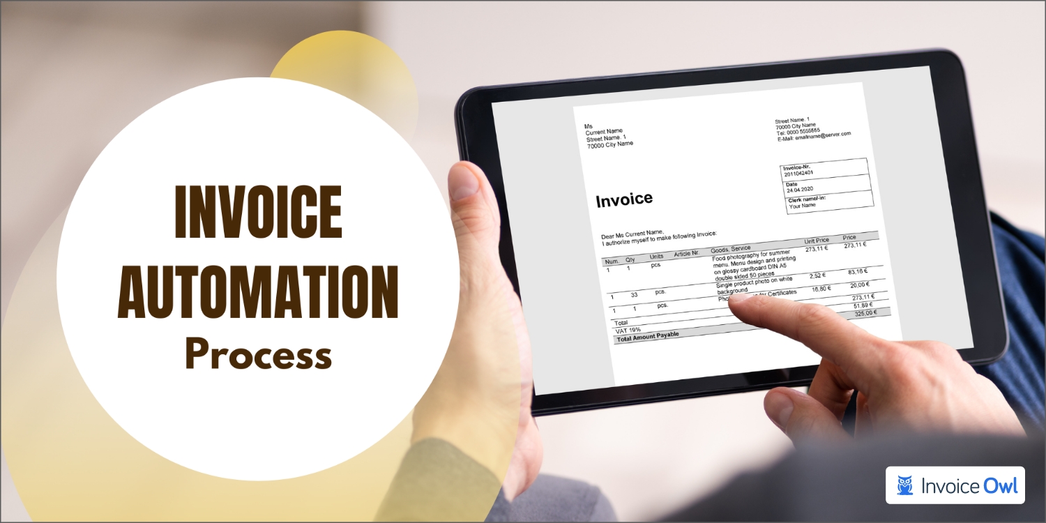 Invoice automation process